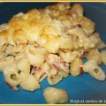 Pasta con bechamel serrana