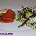 Ensalada de pimientos con queso de cabra a la[...]