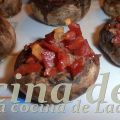 CHAMPIÑONES CON JAMÓN AL HORNO