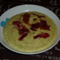 Crema de repollo con jamón