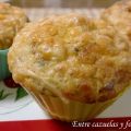Muffins de bacon, queso y orégano