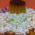 Flan de vainilla con nata
