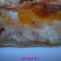 Pastel de queso y jamón cocido