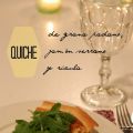 Quiche de grana padano, jamón serrano y rúcula.[...]