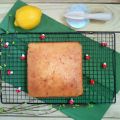 Brownie de mantecados de limón