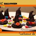 Sombreros de bruja rellenos de lacasitos