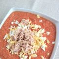 Salmorejo con atún
