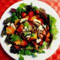 Ensalada de San Valentín con fresas y roquefort
