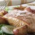 Ensalada mediterránea de salmón y papas