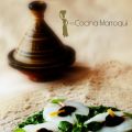 Corvina marinada con berros y treboles