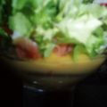 Guacamole con salmon y variado de lechugas
