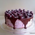 TARTA DE CREPES CON  FRAMBUESAS.