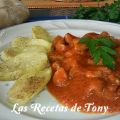 CABEZADA DE CERDO CON SALSA DE TOMATE CASERO