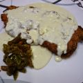 Cachopo de ternera con salsa de cabrales