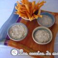 Palitos de zanahoria con salsa de yogur