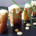 Enrollados de rape con salsa de almendras