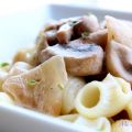 PASTA CON SALSA RÁPIDA DE CHAMPIñONES: