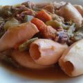 GUISO DE CALAMARES CON VERDURAS